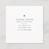 Palm Tree Orned Boho-Chic Carte de visite (Dos)