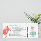 Palm Tree Pass to Cyprus Weddenschap Kaart (Staand voorkant)