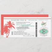 Palm Tree Pass to Cyprus Weddenschap Kaart (Voorkant / Achterkant)