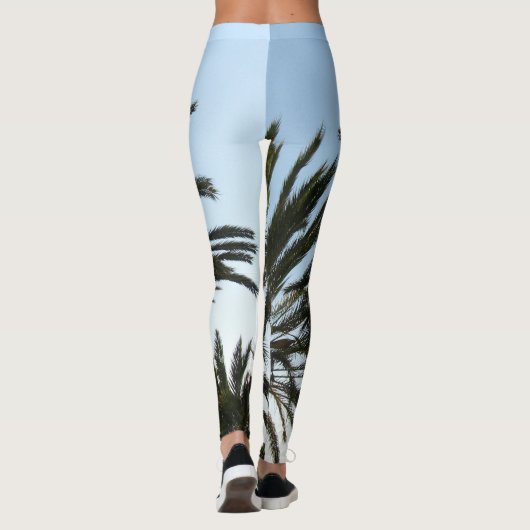 Palm Tree photo Legging (Dos)