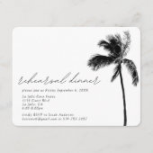 Palm Tree repetitie diner bruiloft behuizing Kaart (Voorkant)