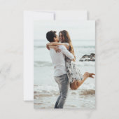 Palm Tree Save the Date Wedding Photo Card (Achterkant)