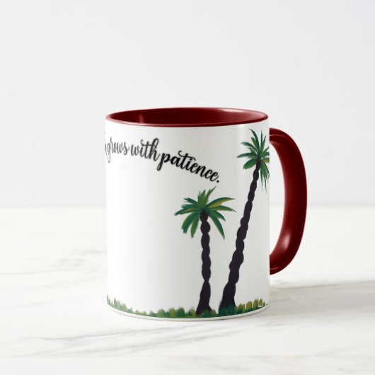 Palm Tree Serenity Mug (Devant droit)