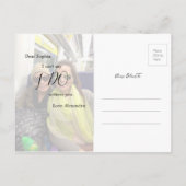 Palm Tree Serez-Vous Mon Invitation D'Épouse (Dos)