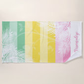 Palm Tree 🏝 serviette de plage Motif (Devant)