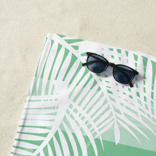 Palm Tree 🏝 serviette de plage Motif (En situation)