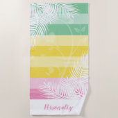 Palm Tree 🏝 serviette de plage Motif (Devant)