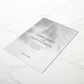 Palm Tree Shadow Mariage moderne Invitation avec h (Rotation)