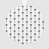 Palm Tree Silhouette Emplacement Motif Coastal Chi (dos)
