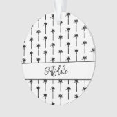 Palm Tree Silhouette Emplacement Motif Coastal Chi (devant)