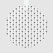 Palm Tree Silhouette Emplacement Motif Coastal Chi (dos)