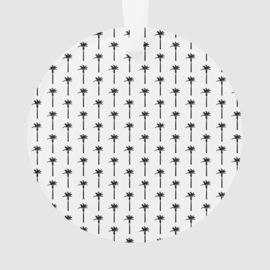 Palm Tree Silhouette Emplacement Motif Coastal Chi (dos)