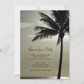 Palm Tree Silhouette General Party Invitation (Devant)