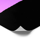 Palm Tree Silhouette op Twilight Paars Poster (Hoek)