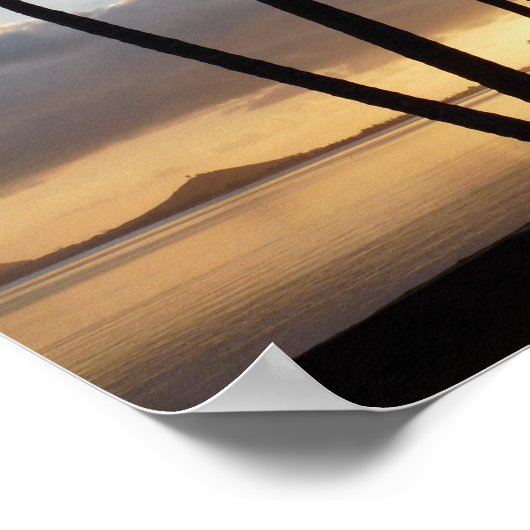 Palm Tree Silhouettes in Hawaii Poster (Hoek)