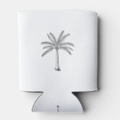 Palm Tree Sketch Black Blikjeskoeler (Achterkant)
