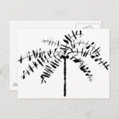 Palm Tree Sketch Briefkaart (Voorkant / Achterkant)