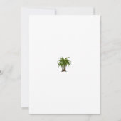 Palm Tree springt tropisch huwelijk uit (Achterkant)