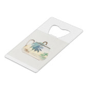 Palm Tree Sugar Bowl van Noritake Factory Kredietkaart Flessenopener (Achterkant Gekanteld)