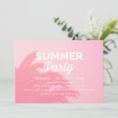 Palm Tree Summer Party Uitnodigingen (Staand voorkant)