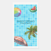 Palm Tree Sun Paraplu Beach Ball Pool Party Servet (Voorkant)