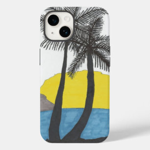 Palm Tree Sunrise Case-Mate iPhone 14 Hoesje