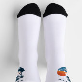 Palm Tree Sunset Beach Crew Socks Sokken (Top)