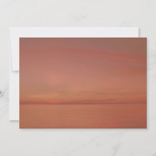 Palm Tree Sunset Beach Invitations de mariage (Dos)