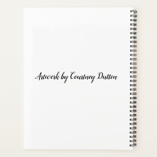 Palm Tree Sunset Design - Planificateur (Dos)