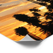 Palm Tree Sunset Los Angeles Poster (Hoek)