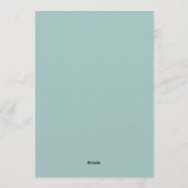 Palm Tree Tropical Beach Birthday Party  Kaart (Achterkant)