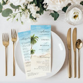 Palm Tree Tropical Beach Ocean Bestemming Bruiloft Programma