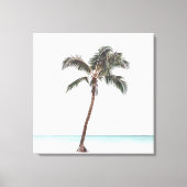 Palm Tree Tropical Coastal Summer Canvas Pr (Voorkant)