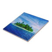 Palm Tree Tropical Isle Tegeltje (Zijkant)