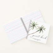 Palm Tree Tropical | Livre d'invité Mariage minima (Intérieur)