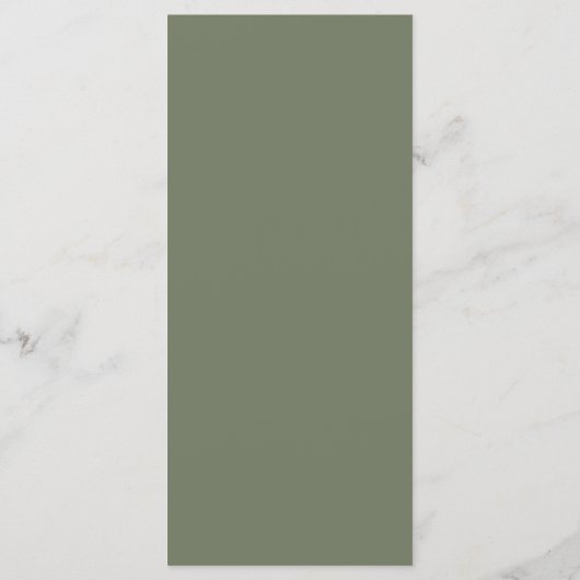 Palm Tree Tropical | Menu Serif Mariage minimal (Dos)