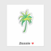 Palm Tree - tropical palm tree sticker (Feuille)