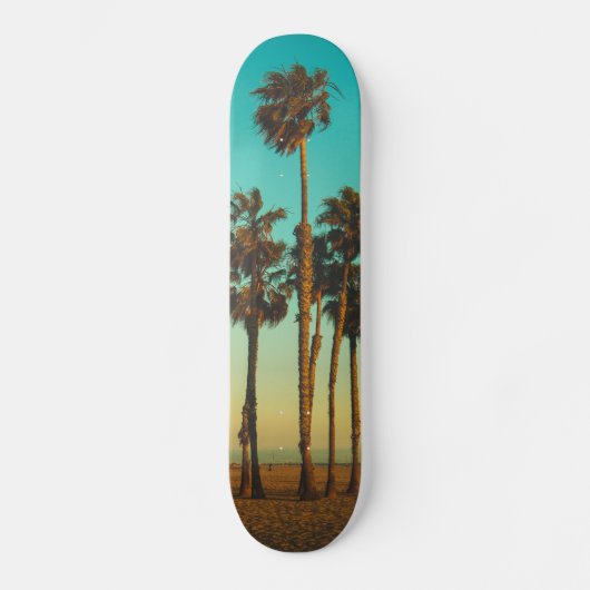 Palm Tree Tropical Photo personnalisée Skateboard (Recto)