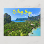 Palm Tree Tropical Thailand Island Bay Briefkaart (Voorkant)