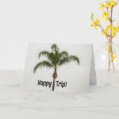 Palm Tree Tropical Vacances Meilleure carte de voe (Fleur jaune)