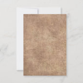 Palm Tree Vintage Lights Beach Wedding Cartes RSVP (Dos)