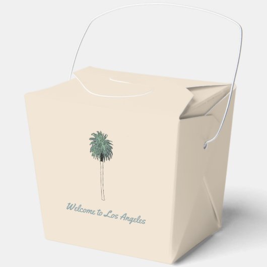 Palm Tree Wedding Bedankdoosjes (Voorkant)