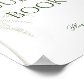 Palm Tree Wedding Guest Book Poster (Hoek)