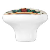 Palm Tree woestijn eiland tropisch strand huis dec Keramische Knop (Zijkant)