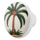 Palm Tree woestijn eiland tropisch strand huis dec Keramische Knop (Rechts)