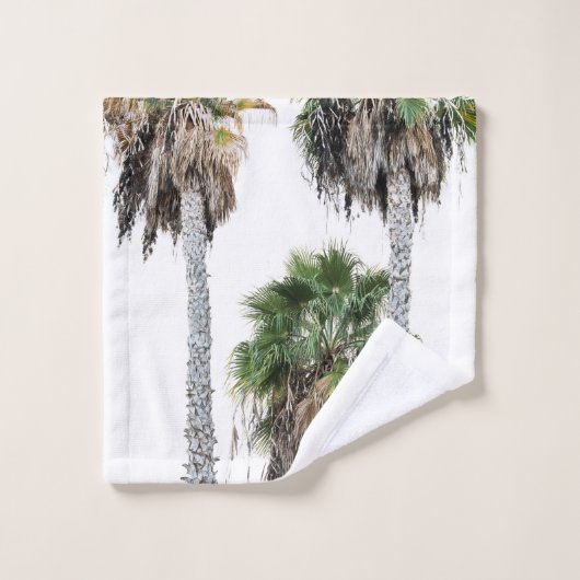 Palm Trees #3 #wall #art Bad Handdoek (Wasdoekje)
