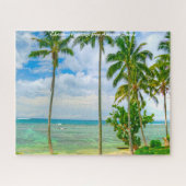 Palm Trees American Samoa.kerstcadeautjes Legpuzzel (Horizontaal)