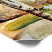 Palm Trees and Boulders, Bay of Rio, Poster (Hoek)