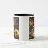 Palm Trees and CBD at Night, Sydney, New South Mok (Midden)