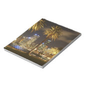 Palm Trees and CBD at Night, Sydney, New South Notitieblok (Gedraaid)